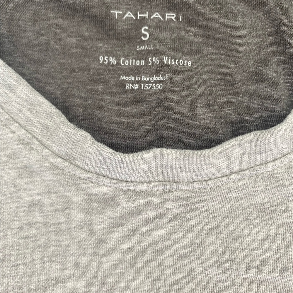 Tahari Crew Neck Short Sleeve T-shirt - Picture 3 of 4
